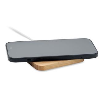 CHARGOO 15W wireless charger in bamboo Timber