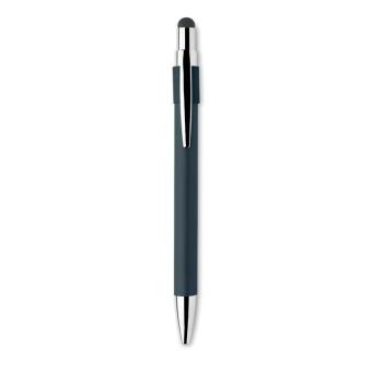 EDD Druckkugelschreiber mit Stylus Marineblau
