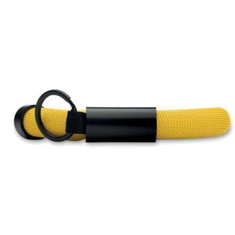 POLLY Floating wristband key ring Yellow