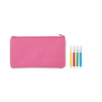 KIDDO Pencil case with markers Cream