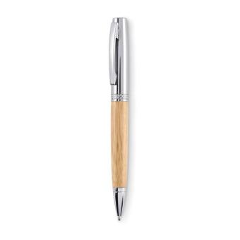 SIDEN Metal twist ball pen in tube Timber