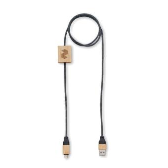 CABOO 60W Ladekabel Holz