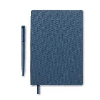 NOTA A5 PU notebook with pen Navy