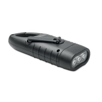 SLUZ Solar-Dynamo-Taschenlampe Schwarz