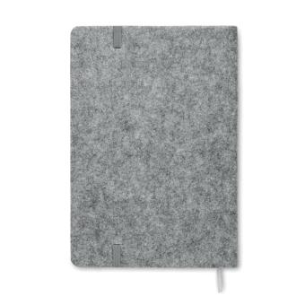 CORKBOOK DIN A5 Notizbuch RPET-Filz Grau