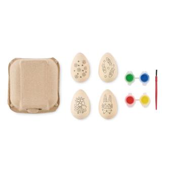 EISET Malset Holz-Ostereier Holz