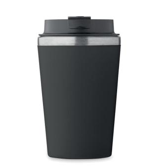 BLERM Doppelwandiger Becher 350 ml Schwarz