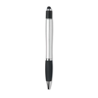 Druckkugelschreiber mit Stylus Schwarz