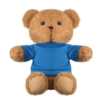 JACKIE Teddy bear with t-shirt 23 cm Aztec blue