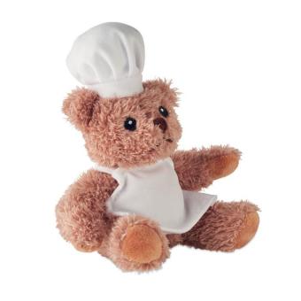 TEDDCHEF Teddybär Koch Weiß