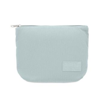 CORDY T Kosmetiktasche Kord-Polyester Hellblau