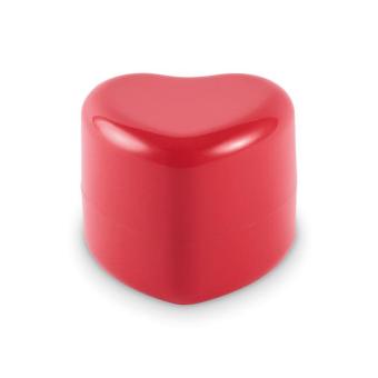SWEET Heart shape vegan lip balm Red