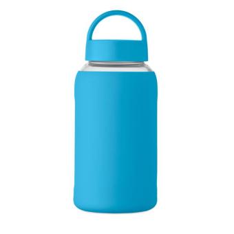 BORIS Flasche Borosilikatglas 600ml Türkis