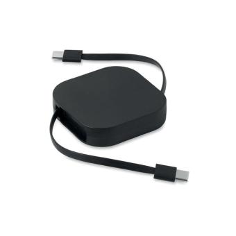 LINEA 100 Einziehbares Ladekabel 100W Schwarz