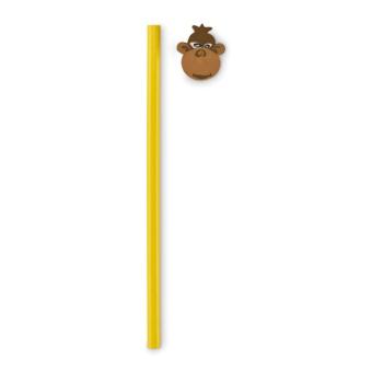 CIRCO Wooden pencil in animal shape Yellow