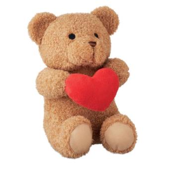 SNUGGLE Teddybär mit Herz 23cm Rot