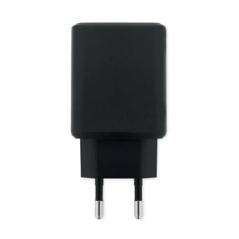 EXTEN EU 2-pole wall adapter/charger Black