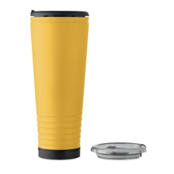 Double wall Howler Cup 700ml. Yellow