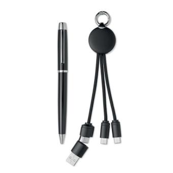 INTWOS 2 piece gift set in box Black