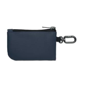 GUARDO PU key case wallet w/carabiner Navy