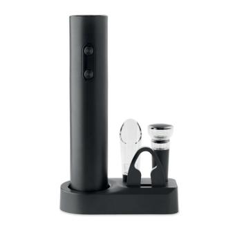 VINO SET Electric wine opener set Black