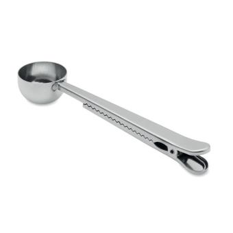 SPOONCOOP Dosierlöffel mit Klemme Silber
