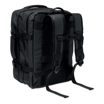 XJUST Erweiterbarer RPET-Rucksack Schwarz