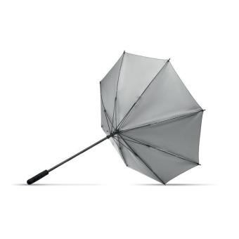 VISIBRELLA Reflektierender Regenschirm Silber matt