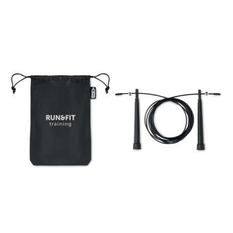 SNEL Speed jumping rope RPET pouch Black