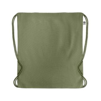 YUKI COLOUR Organic cotton drawstring bag Green