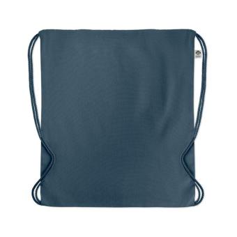 YUKI COLOUR Organic cotton drawstring bag Aztec blue