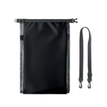 SCUBA MESH Waterproof bag 6L with strap Black