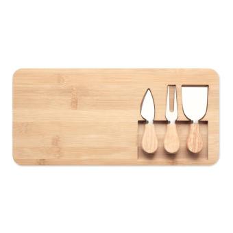 GLENAVY Bamboo Cheese board set Timber