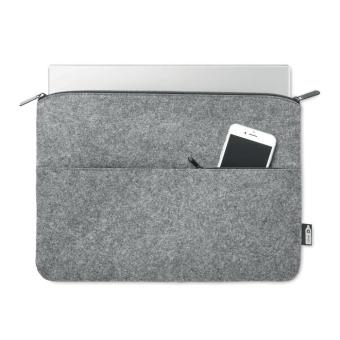 TOPLO Laptoptasche RPET-Filz Grau