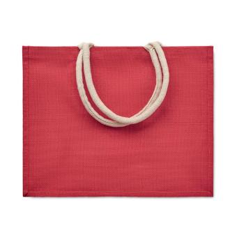 AURA Einkaufstasche Jute Rot