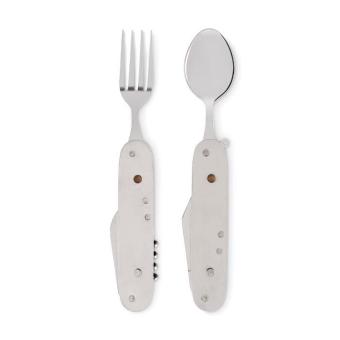 SUBETE Multifunction cutlery set Timber