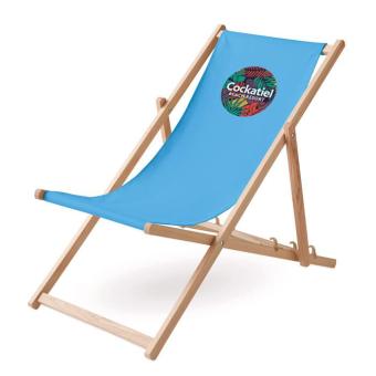 HONOPU Beach chair in wood Turqoise