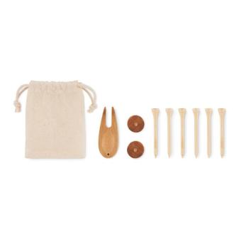 DORMIE Golf accessories set in pouch Fawn