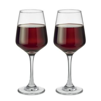 CHEERS Set mit 2 Weingläsern Transparent