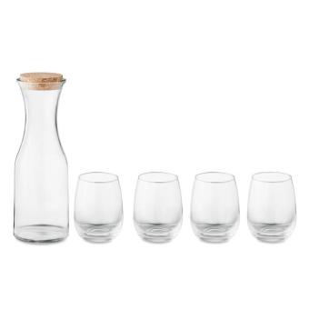 PICCADILLY Set aus recyceltem Glas Transparent