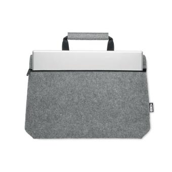 TAPLA Laptop Tasche RPET-Filz Grau