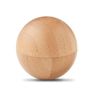 SOFT LUX Lip balm in round bamboo case Timber
