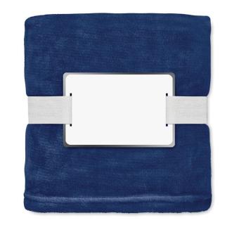 LOGAN RPET-Flanell Fleece-Decke Blau