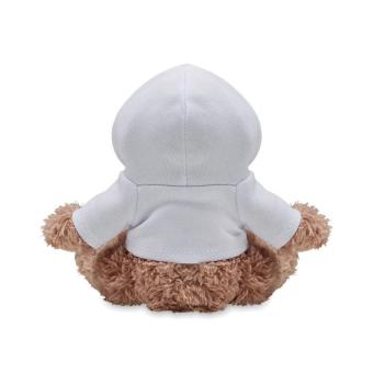 DOGGY Dog plush wearing a hoodie White