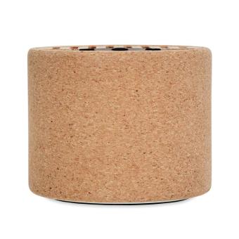 ROUND + Round cork wireless speaker Fawn