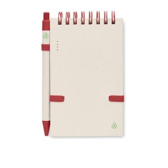 MITO SET A6 milk carton notebook set Red
