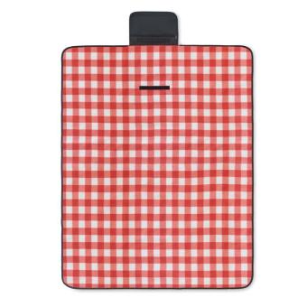 CALY RPET fleece picnic blanket Red