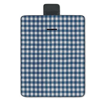CALY RPET fleece picnic blanket Aztec blue