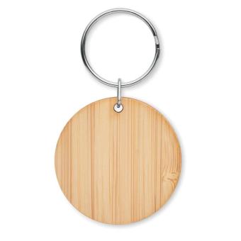 ROUNDBOO Round bamboo key ring Timber