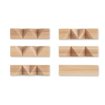 CUBENATS Bamboo brain teaser star shape Timber